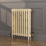 CI-RK760-CRM-FB-LS02 - Rook Cream 2 Column Victorian Cast Iron Radiator H760mm x W777mm CI-RK760-CRM-FB-LS02 - Rook Cream 2 Column Victorian Cast Iron Radiator H760mm x W777mm